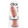 King Cock 10 - nagy tapadókorongos dildó (25cm) - natúr