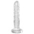 King Cock Clear 6 - tapadókorongos dildó (15cm)