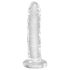King Cock Clear 6 - tapadókorongos dildó (15cm)