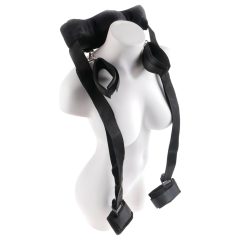 Fetish Position Master - kötözőszett bilinccsel (fekete)