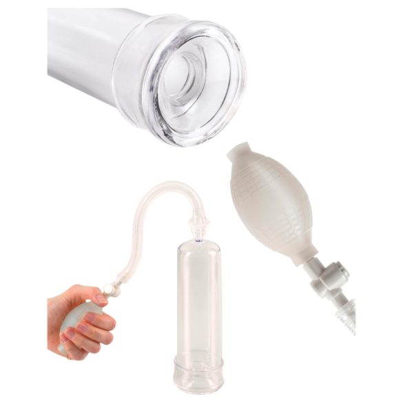 Pump Worx Beginner's - péniszpumpa (áttetsző)