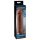 X-TENSION Perfect 2 - heregyűrűs péniszköpeny (19cm) - sötét natúr