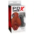 PDX Pick Your Pleasure - 2in1 élethű maszturbátor férfiaknak (barna)