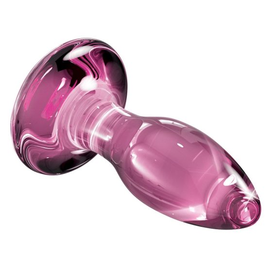 Icicles No. 90 - anál üveg dildó (pink)