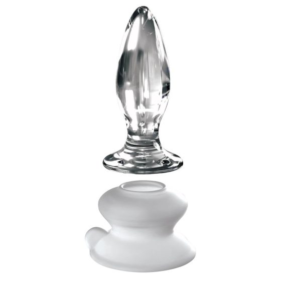 Icicles No. 91 - anál üveg dildó (áttetsző)
