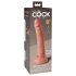 King Cock Elite 7- tapadókorongos, élethű dildó (18cm) - natúr