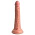 King Cock Elite 7- tapadókorongos, élethű dildó (18cm) - natúr