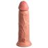 King Cock Elite 8 - tapadókorongos, élethű dildó (20cm) - natúr