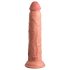 King Cock Elite 9 - tapadókorongos, élethű dildó (23cm) - natúr