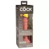 King Cock Elite 6 - élethű vibrátor 15 cm (sötét natúr)