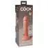 King Cock Elite 6 - élethű vibrátor 15 cm (sötét natúr)