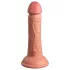 King Cock Elite 6 - élethű vibrátor 15 cm (sötét natúr)