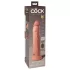 King Cock Elite 9 - tapadókorongos vibrátor 23 cm (testszínű)