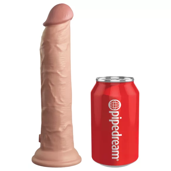 King Cock Elite 9 - tapadókorongos vibrátor 23 cm (testszínű)