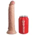 King Cock Elite 9 - tapadókorongos vibrátor 23 cm (testszínű)