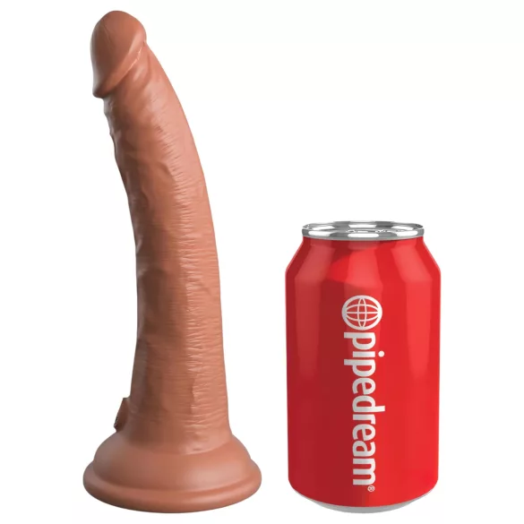King Cock Elite Comfy - felcsatolható dildó hámmal (sötét natúr)