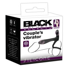 Black Velvets - akkus, 2in1 párvibrátor és péniszgyűrű (fekete)   Black Velvets - akkus, 2in1 párvibrátor és péniszgyűrű (fekete)