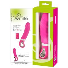 SMILE Soft - akkus, melegítős vibrátor (pink)
