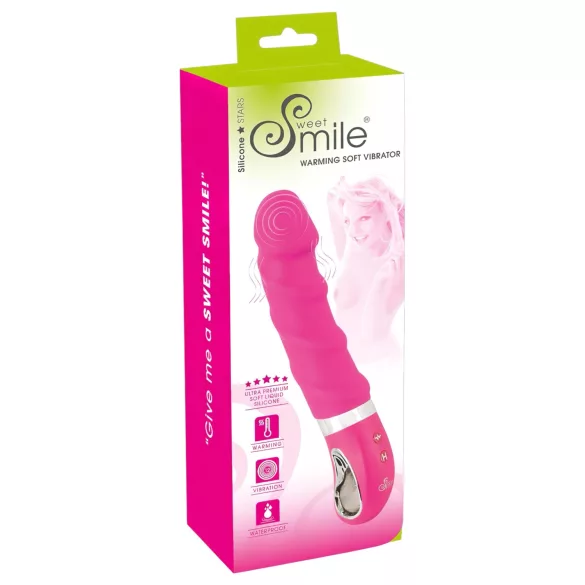 SMILE Soft - akkus, melegítő vibrátor (pink)