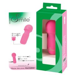 SMILE Mini Wand - akkus, mini masszírozó vibrátor (pink)