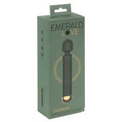   Emerald Love Wand - akkus, vízálló masszírozó vibrátor (zöld)