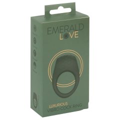   Emerald Love - akkus, vízálló vibrációs péniszgyűrű (zöld)