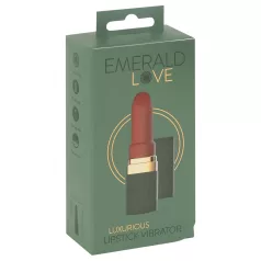 Emerald Love - akkus, vízálló rúzs vibrátor (piros)