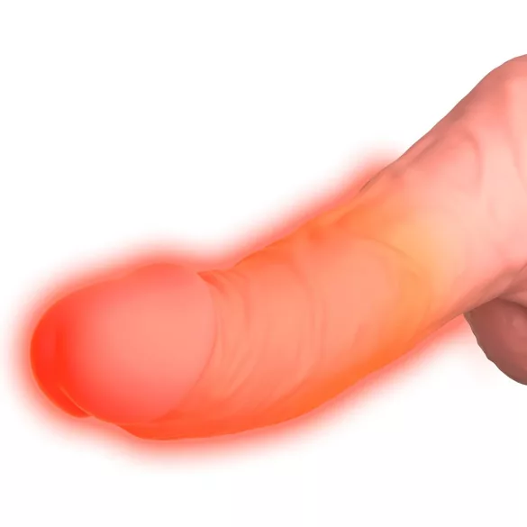 King Cock Plus 6,5 - herés, élethű lökő vibrátor (testszínű)