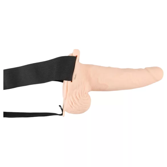 You2Toys Strap-on - üreges, felcsatolható vibrátor (natúr)