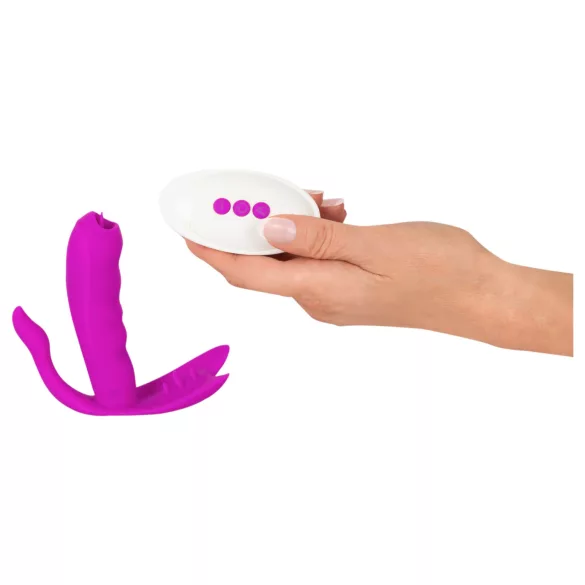 Javida - G-pont és csiklóizgató vibrátor (lila)