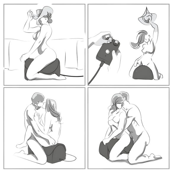 The Cowgirl Premium Riding - rodeo szexgép (fekete)