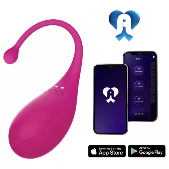 Adrien Lastic Palpitation - hordható app-vezérelt vibrotojás (pink)