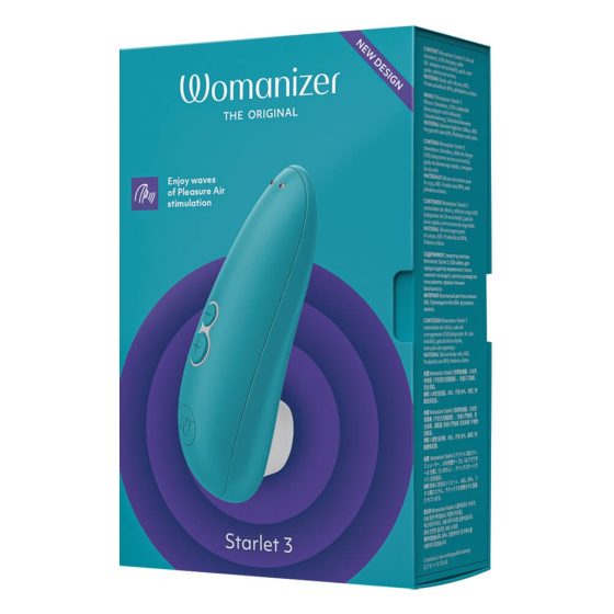 Womanizer Starlet 3 - akkus, léghullámos csiklóizgató (türkiz)