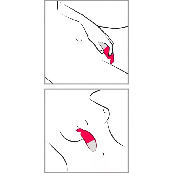 Happyrabbit Knicker - akkus csikló vibrátor (piros)