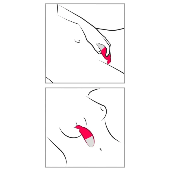 Happyrabbit Knicker - akkus csiklóizgató vibrátor (piros)