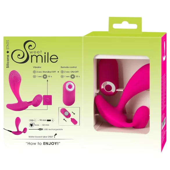 SMILE RC - akkus, rádiós G-pont vibrátor (pink)