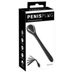 Penis Plug Dilator - akkus, vibrációs dilátor (1,1cm) - fekete   Penis Plug Dilator - akkus, vibrációs dilátor (1,1cm) - fekete