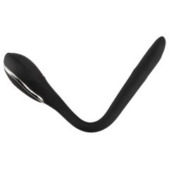   Penis Plug Dilator - akkus húgycsővibrátor (0,6-1,1cm) - fekete
