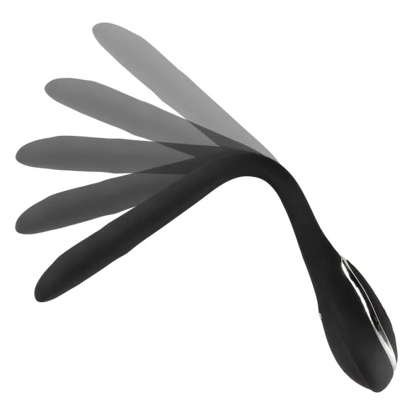 Penis Plug Dilator - akkus, vibrációs dilátor (1cm) - fekete