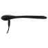 Penis Plug Dilator - akkus, vibrációs dilátor (1,1cm) - fekete