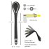 Penis Plug Dilator - akkus, vibrációs dilátor (1,1cm) - fekete