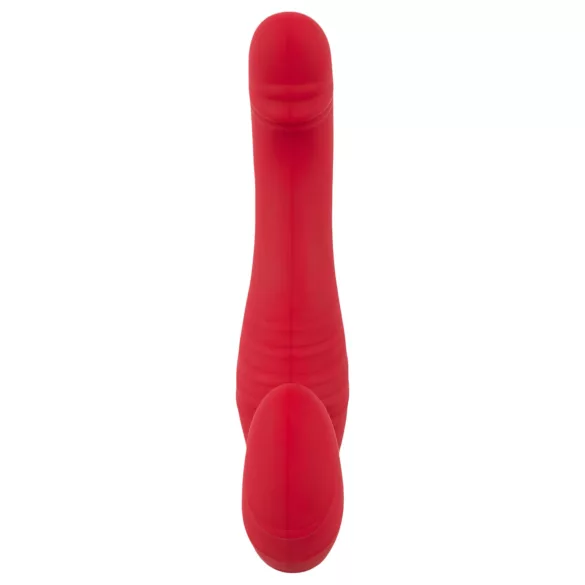 You2Toys Strapless - rádiós, felcsatolható vibrátor (piros)