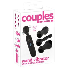   Couples Choice - akkus, melegítő masszírozó vibrátor (fekete)