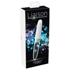 Liaison Straight - akkus, LED vibrátor (átlátszó-fehér) Liaison Straight - akkus, LED vibrátor (átlátszó-fehér)