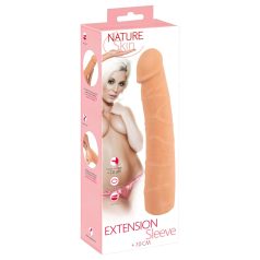 Nature Skin - hosszabbító, vastagító péniszköpeny (24cm)   Nature Skin - hosszabbító, vastagító péniszköpeny (24cm)