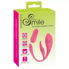 SMILE - hordható akkus, rádiós vibrotojás (pink)