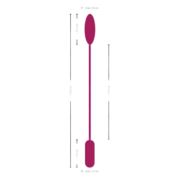 Smile Love Egg Duo - vibrációs tojás (popsi+punci)