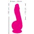 SMILE Powerful - akkus, 2 motoros tapadókorongos vibrátor (pink)