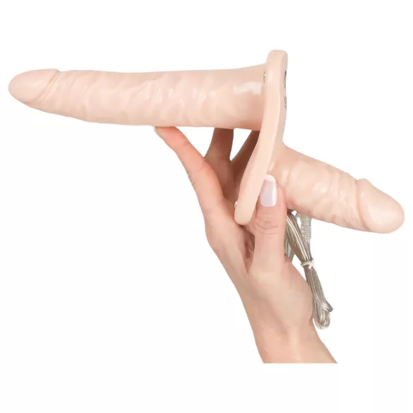 You2Toys - felcsatolható duó vibrátor- natúr