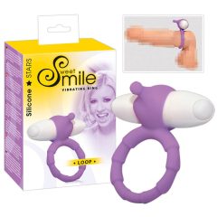 SMILE Loop - vibrációs péniszgyűrű (lila)
